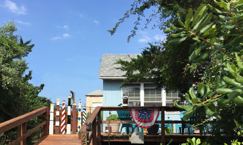 Lonelyville-House Fire island with Signs